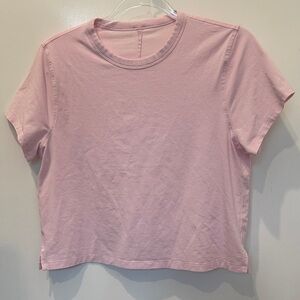 Lululemon Athletica All Yours Organic Cotton Cropped T-Shirt